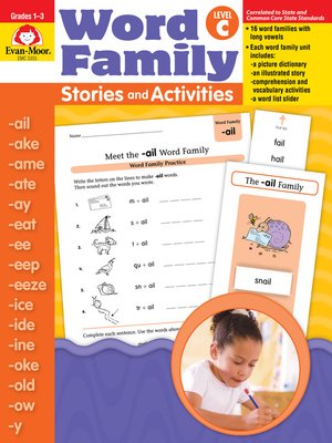 cover image of Word Family Stories and Activities, Grades 1-3 (Level C)